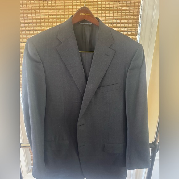 Canali Gray Sport Coat Classic Wool Blazer